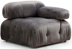 Krėslas Hanah Home Bubble 1R, pilka sp., 95 cm x 95 cm x 75 cm