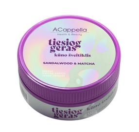 Ķermeņa skrubis Tiesiog geras Sandalwood & Matcha, 350 g
