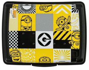 Konteiners pārtikai Keeeper Carla Minions Mosaic, 1 l, 17 cm x 13 cm, melna krās./dzeltena krās.
