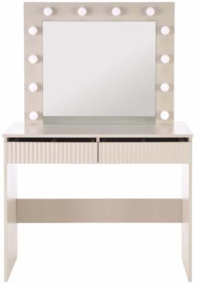 Kosmētikas galds Hollywood 2, kašmira krās., 140 cm x 43 cm x 94 cm