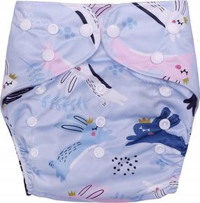Daugkartinės sauskelnės Simed Bunnies, 39 cm x 17.9 cm, 3-15 kg