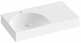 Vannitoa kraanikauss Ravak Lite, komposiitmaterjal, 45 cm x 80 cm x 10 cm, valge v.