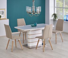 Stalas išskleidžiamas Toronto, ąžuolo/balta, 140 - 180 cm x 80 cm x 76 cm