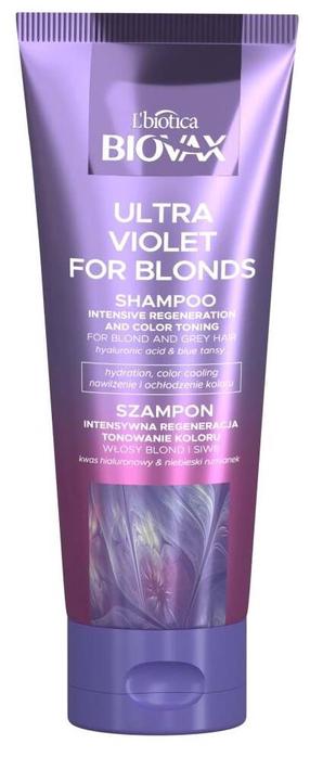 Šampoon Lbiotica Biovax Violet for Blonds, 200 ml