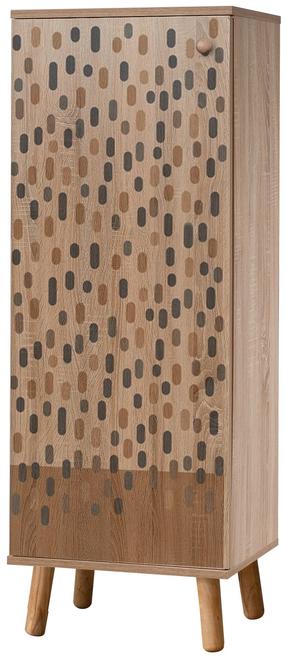 Batų spintelė Kalune Design Vegas S 932, pilka sp./sonoma ąžuolo sp., 38 cm x 50 cm x 135 cm