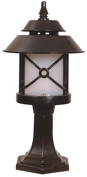 Pastatomas lauko šviestuvas Opviq BSU-68199-BSY-K, 60W, E27, IP65, juoda sp., 26 cm x 52 cm