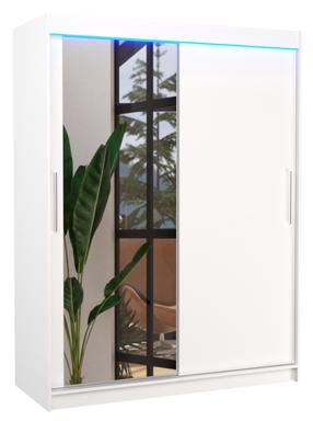 Spinta ADRK Bianco LED, balta sp., 58 cm x 150 cm x 200 cm, su veidrodžiu