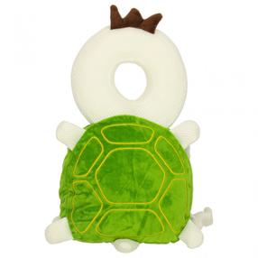 Piederums, galvas aizsargspilvens staigāšanas apguvei Turtle, 8 cm x 37 cm, balta krās./zaļa krās.