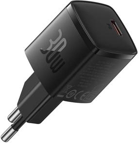 Telefona lādētājs Baseus Cube Pro CCXF000301, USB Type-C, melna krās., 30 W