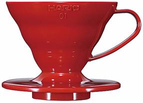 Kavos lašintuvas Hario V60-01 VD-01R, 0.2 l, raudona sp.