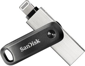 USB atmintinė SanDisk iXpand Go, rožinė sp./pilka sp., 256 GB