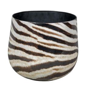 Lillepott Steelart Zebra, metall, mitmevärviline