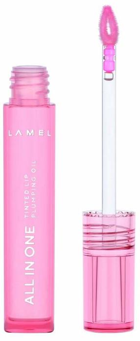 Масло для губ Lamel All in One Tinted Plumping, 3 мл, pink sparkle цв., 402