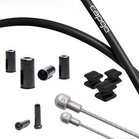 Stabdžių žarnelių rinkinys Capgo Shimano/Sram Road, plastikas/nerūdijantysis plienas, juoda sp.