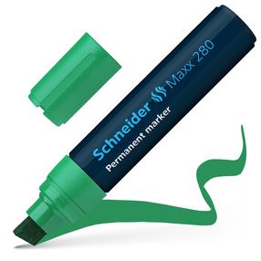 Перманентный маркер Schneider Maxx 280, 4 - 12 мм, зеленый цв.