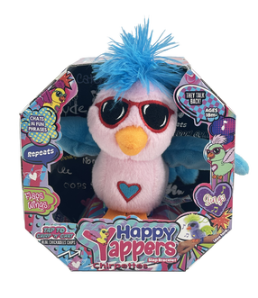 Игрушечное животное птица HAPPY YAPPERS Pippa Peep 9394, синий цв./розовый цв.