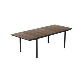 Aialaud Keter Deco Porto Nova Extendable, must v./pähklipuu v., 160 - 240 cm x 94 cm x 75 cm