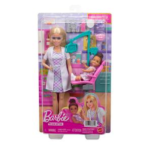 Кукла с аксессуарами Mattel Barbie You Can Be Anything Careers Dentist JMK14, 29 см, многоцветный