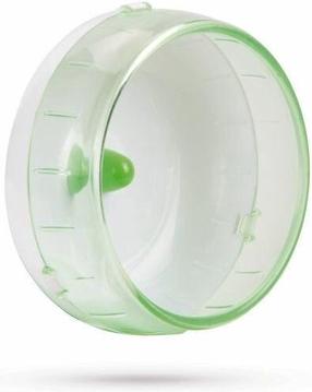  Bėgimo ratelis graužikams Beeztees Runny, 15 cm x 15 cm x 15 cm, skaidri sp./žalia sp.