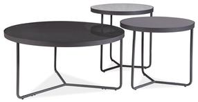 Žurnalinis staliukas Artemis, pilkas, 80 cm x 80 cm x 40 cm