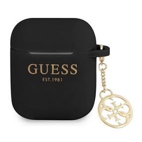 Kõrvaklappide ümbris Guess GUA2LSC4EK Apple AirPods 1/2, must v.