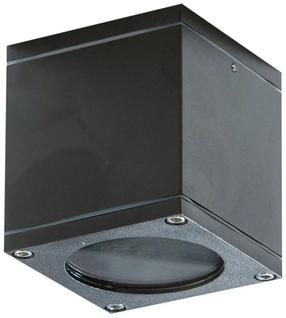 Lubinis lauko šviestuvas AZzardo Joe Square, 35W, GU10, IP54, juoda sp., 8.7 cm x 8.7 cm