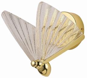 Šviestuvas sieninis Light Prestige Mariposa LP-1715/1W, LED, 3000 - 6000 °K, 1 x 8 W, skaidri sp. / aukso sp.