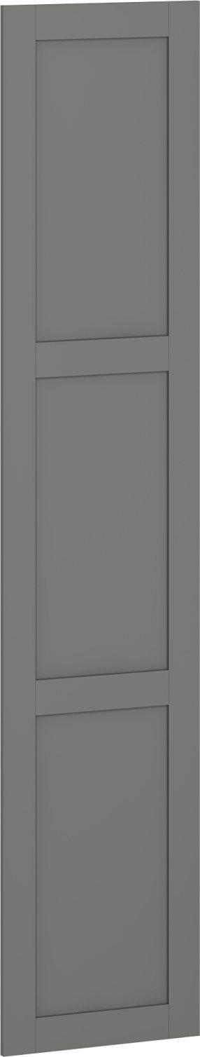 Dēlis Collections FLEX F2, 18 cm x 50 cm, laminētas kokskaidu plāksnes (mdf), pelēka krās.