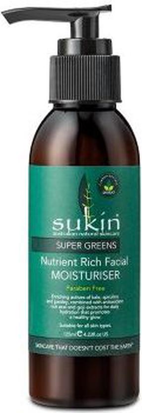 Näokreem Sukin Super Greens Nutrient Rich Facial Moisturizer, 125 ml