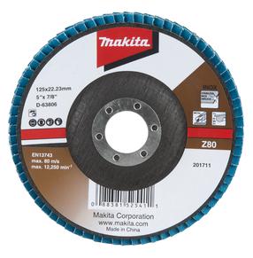 Žiedlapinis šlifavimo diskas Makita D-63806-10, 125 mm x 22.23 mm