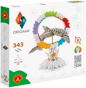 Popierinių figūrų gaminimo rinkinys Alexander 3D Origami EXP2552, balta sp./raudona sp./žalia sp.