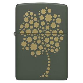 Žiebtuvėlis Zippo Four Leaf Clover 48501, žalia sp.