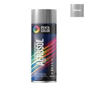 Aerozoliniai dažai Pentacolor Metallic Effect, dekoratyviniai, sidabro sp., 0.4 l