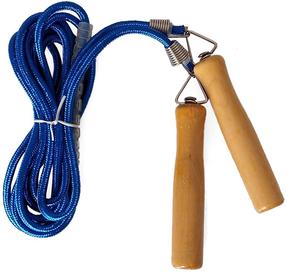 Скакалка Yakima Sport Skipping Rope 100052, 300 см, синий цв./коричневый цв.