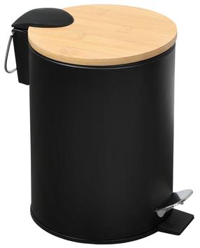 Šiukšliadėžė Kesper Soft-Close 90166, juoda sp., 3 l, 24 cm x 17 cm