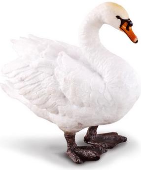 Фигурка-игрушка Collecta Mute Swan 88211, белый цв.