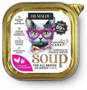 Влажный корм для кошек Dr Malou Soup Chicken With Cranberries, курица, 0.012 кг