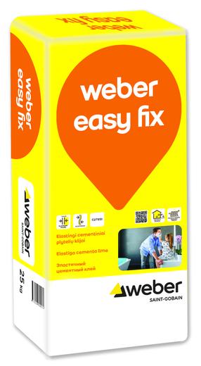 Klijai plytelių Saint-Gobain Weber Easy Fix, 25 kg