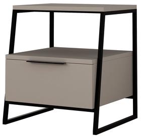 Naktinis staliukas Kalune Design Pal v2, šviesiai ruda sp., 50 cm x 45 cm x 41 cm