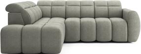 Kampinė sofa Falconn Xillar 100, žalia sp., kairinė, 208 x 258 cm x 107 cm