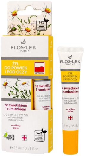 Silmaümbrusgeel Floslek Eyebright and Chamomile, 15 ml
