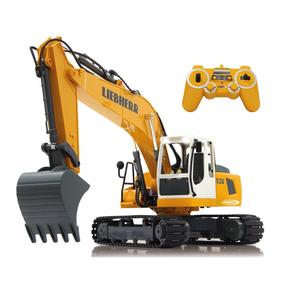 Rotaļu ekskavators Jamara Liebherr R936, 1:20, dzeltena krās.