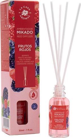 Namų kvapas, kvapiosios lazdelės La Casa De Los Aromas Mikado Red Fruits, 30 ml Raudona sp.