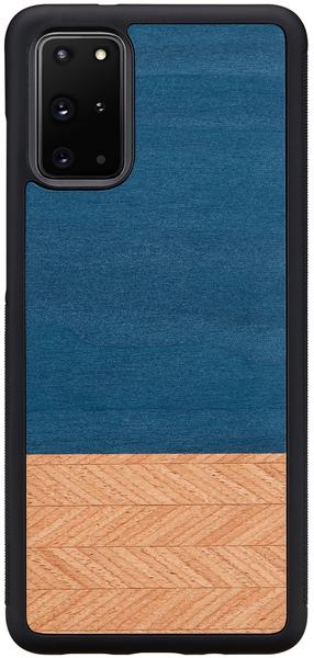 Telefoni ümbris Man&Wood Denim Galaxy S20+, sinine v./hele pruun v., Samsung