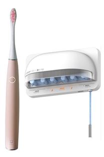 Elektrinis dantų šepetėlis Oclean Air 2 & Sanitizer S1, balta sp./rožinė sp.