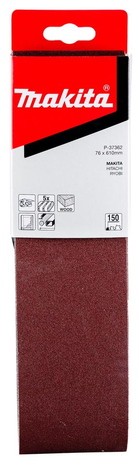 Šlifavimo juosta Makita P-37362, 150, 61 cm x 7.6 cm, 5 vnt.