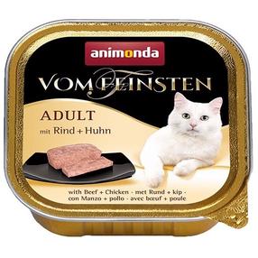 Kassi märgtoit Animonda Vom Feinsten Adult, veiseliha/kanaliha, 0.100 kg