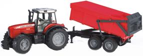 Mängutraktor Bruder, 1:16, punane v.