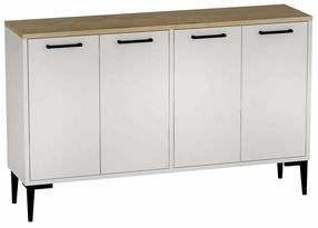Консольный стол Kalune Design Frezya, белый цв./sapphire цв., 29.6 см x 120 см x 75 см