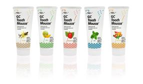 Hambapastade komplekt, remineraliseeriv hambapasta ilma fluoriidita GC Tooth Mousse Recaldent, 5 x 35 ml